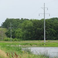 NW EPC grey braced crossarm